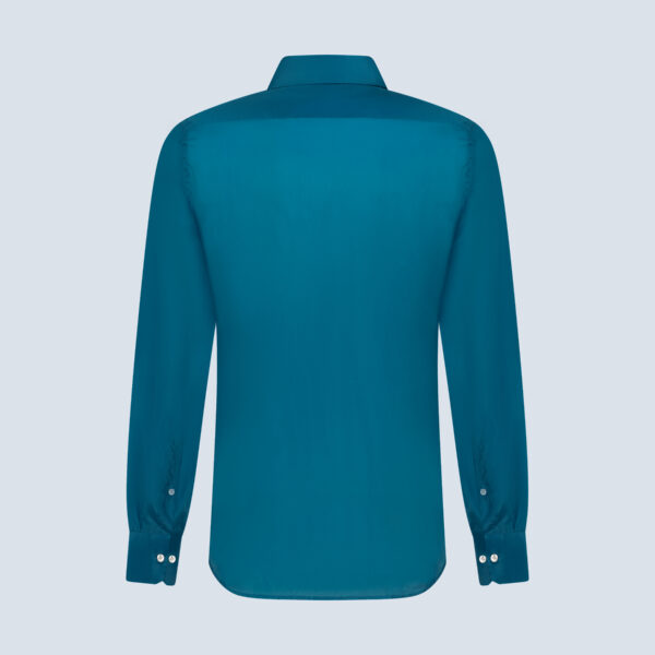 Aqua Blue Silk Shirt