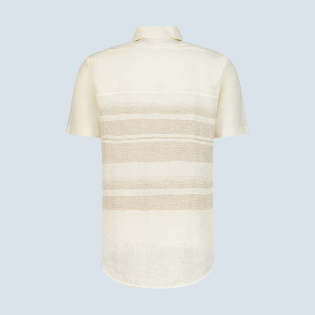 Beige Linen Casual Summer Shirt