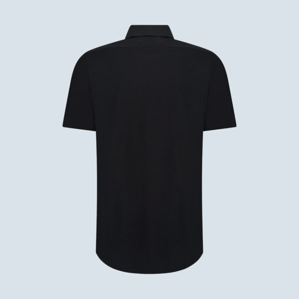 Black Four-way Stretch Casual Shirt