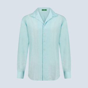 Monaco Blue Linen Shirt