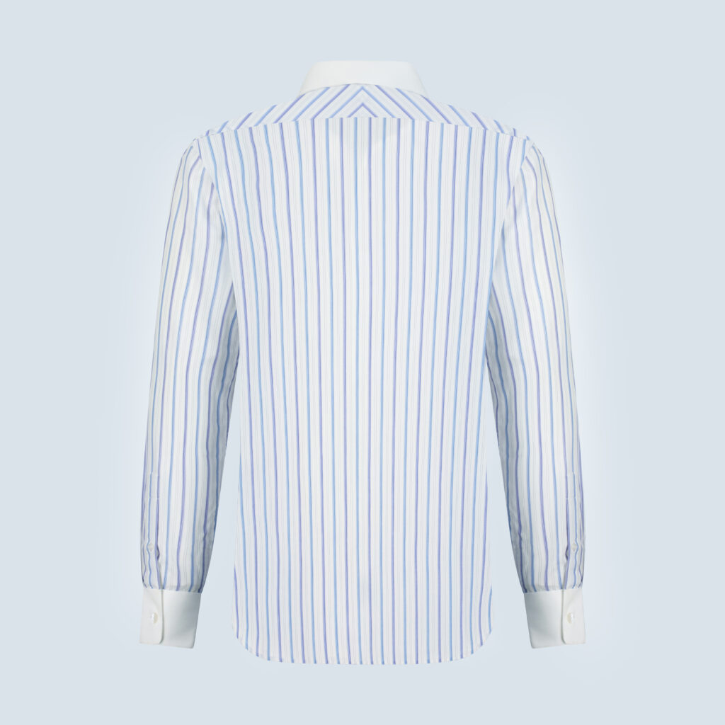 Blue & White Designer Giza Cotton Shirt