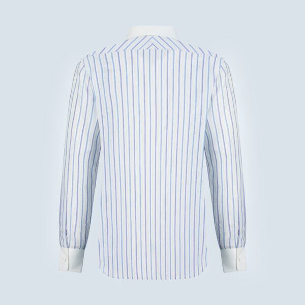 Blue & White Designer Giza Cotton Shirt