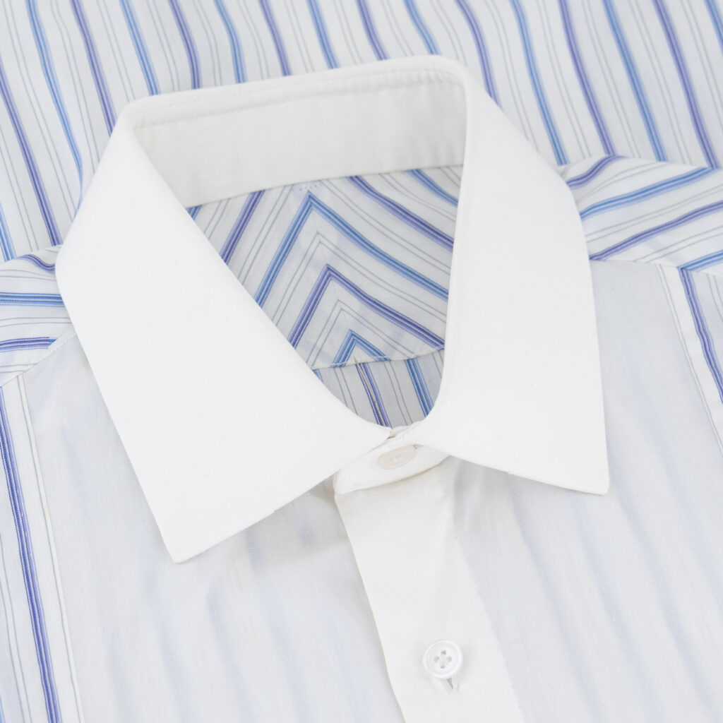 Blue & White Designer Giza Cotton Shirt