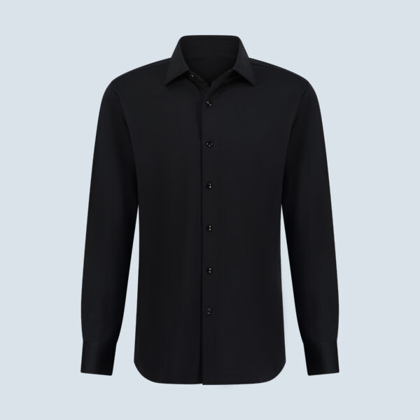 Black Four-way Stretch Formal Shirt