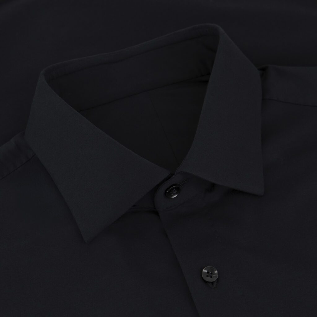 Black Four-way Stretch Formal Shirt