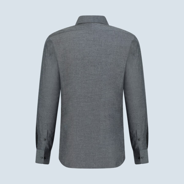Grey Cotton Flannel Casual Shirt