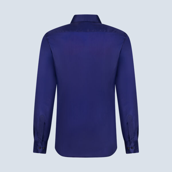Indigo Blue Silk Shirt