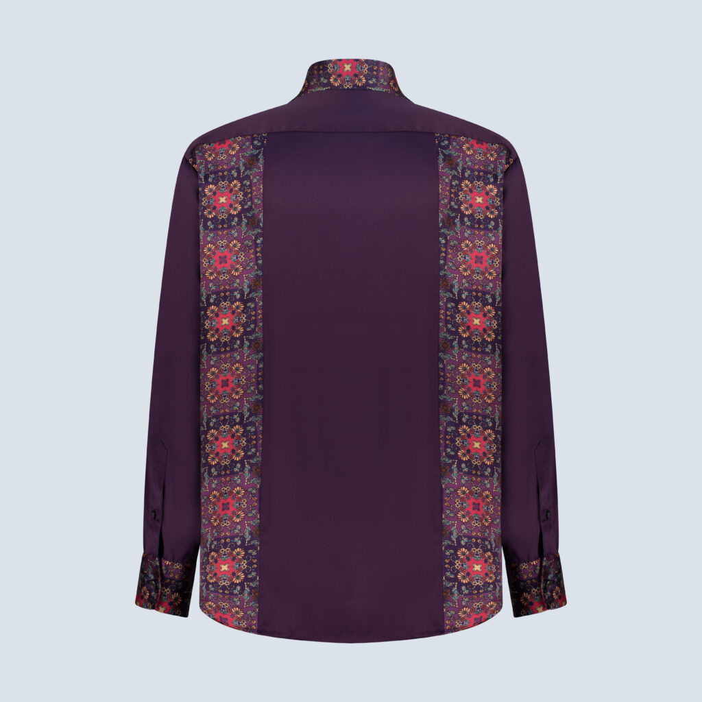 Purple Silk Party Shirt