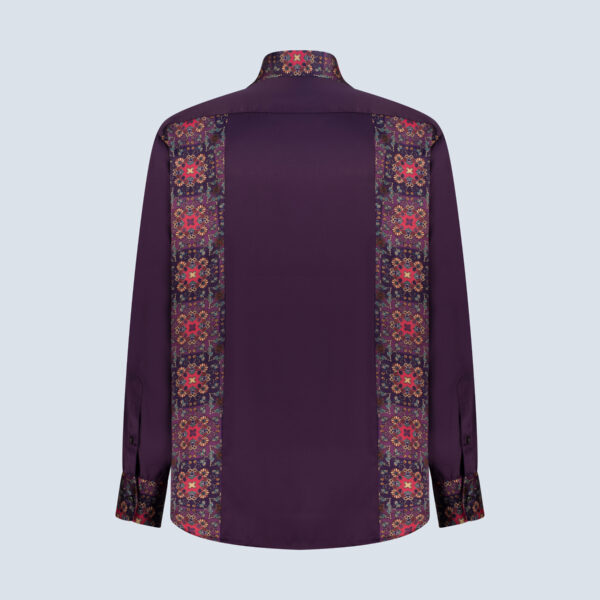 Purple Silk Party Shirt