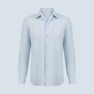 Blue Linen Casual Shirt