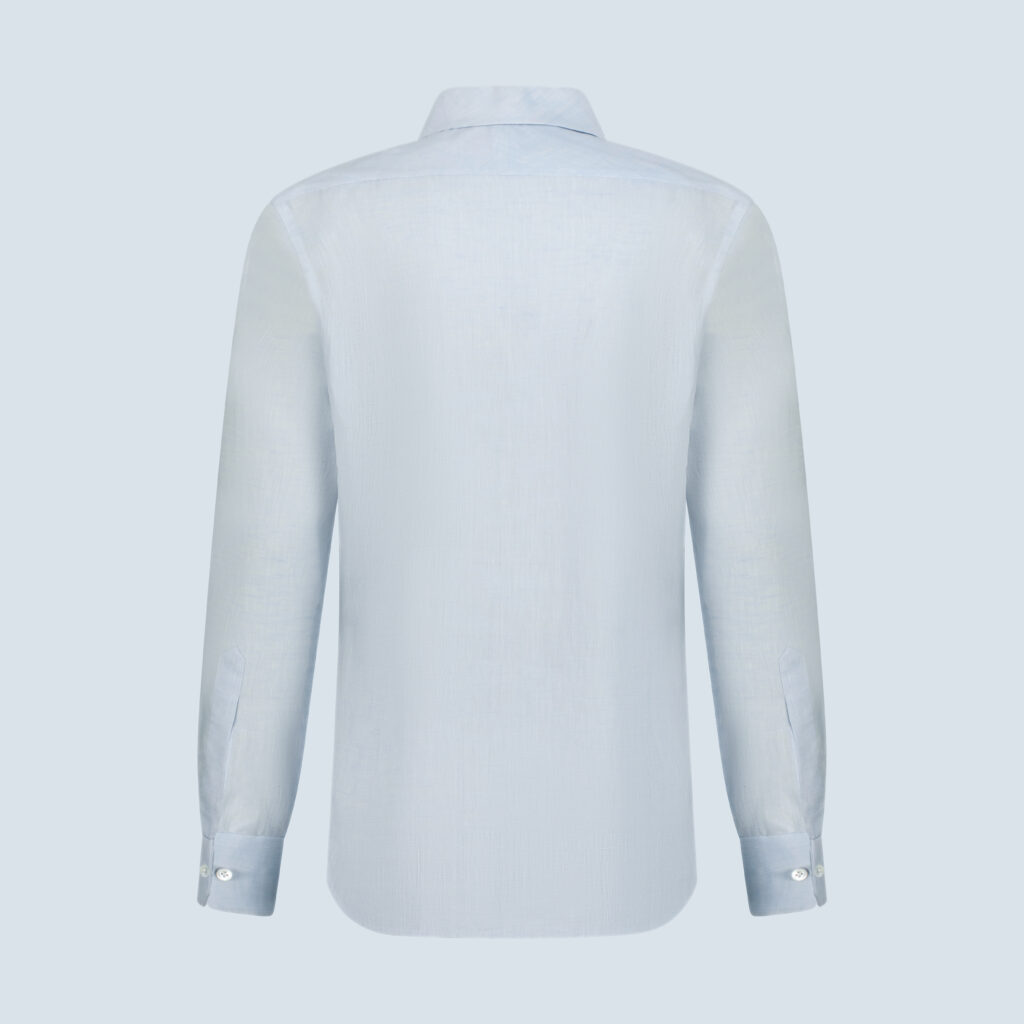 Blue Linen Casual Shirt