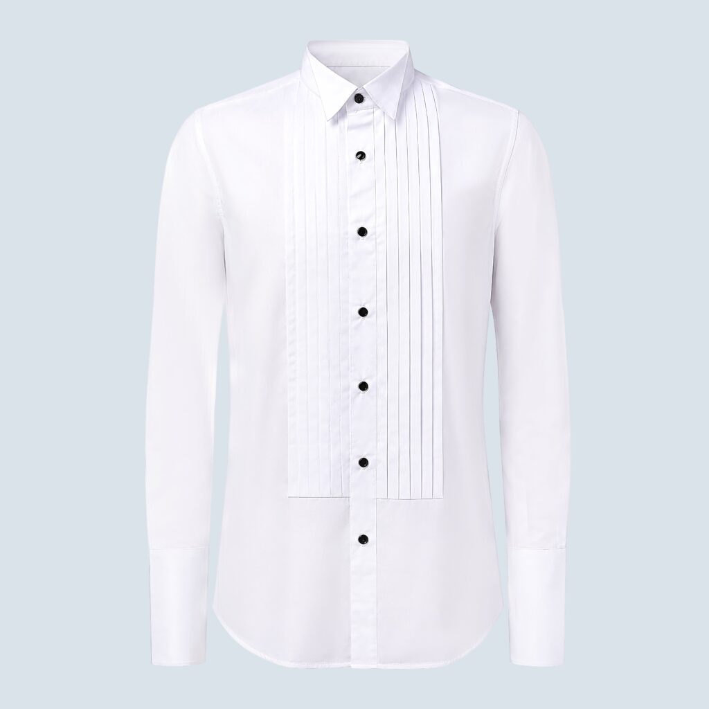 Tuxedo Shirt – Broad Pleats