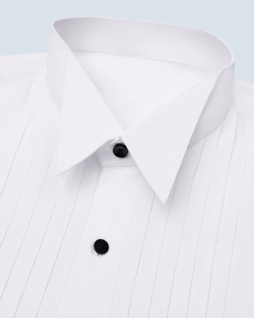 Tuxedo Shirt – Broad Pleats
