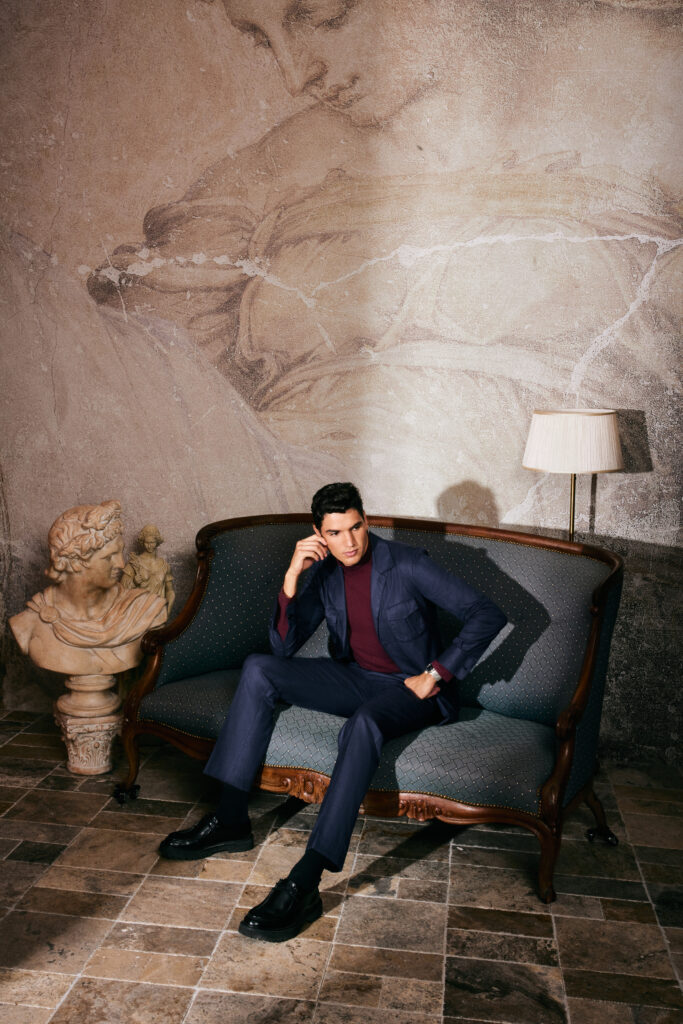 Dark Blue Safari Suit