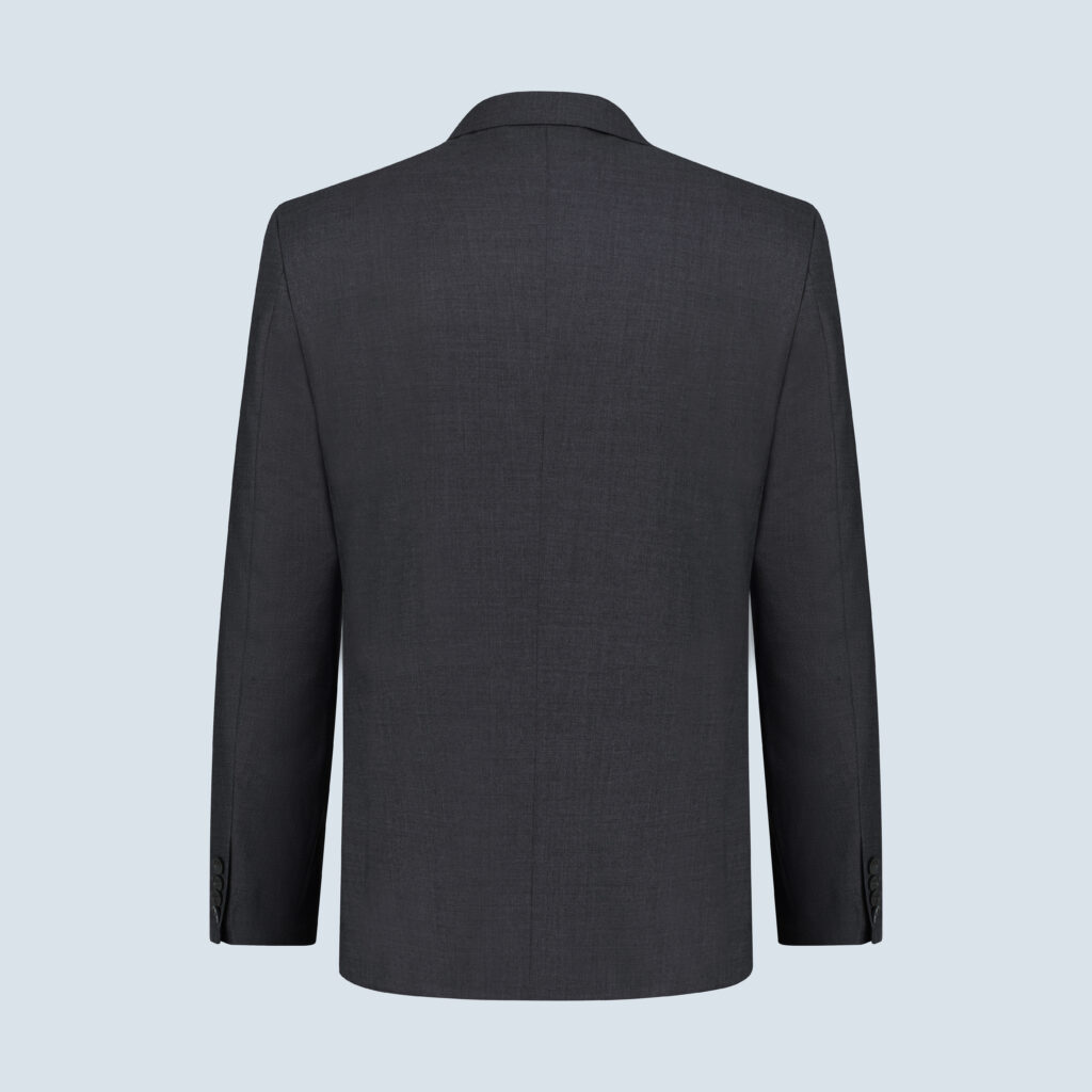 Graphite Grey Double-Breasted Wool Suit