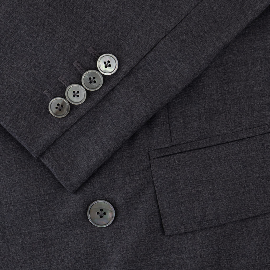 Graphite Grey Double-Breasted Wool Suit