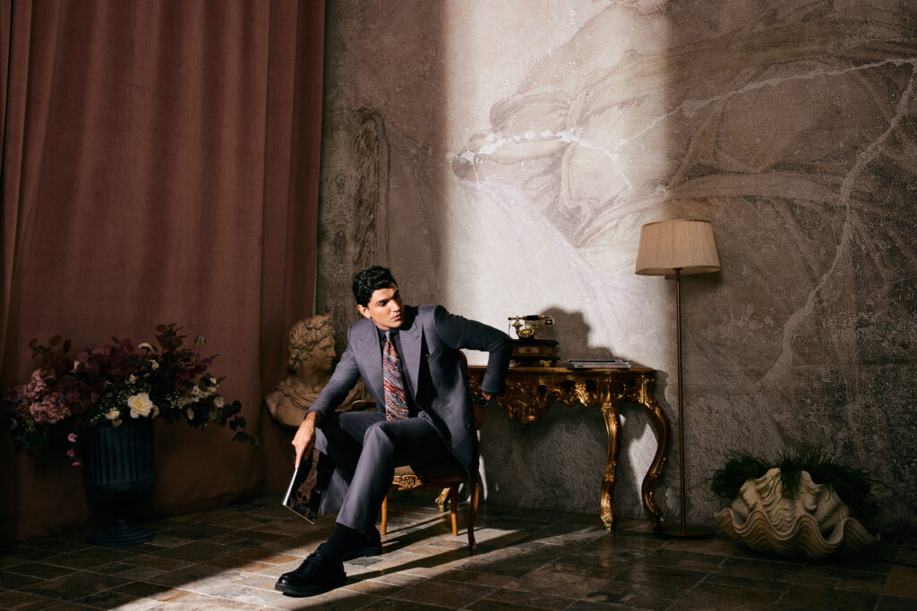 Graphite Grey Double-Breasted Wool Suit