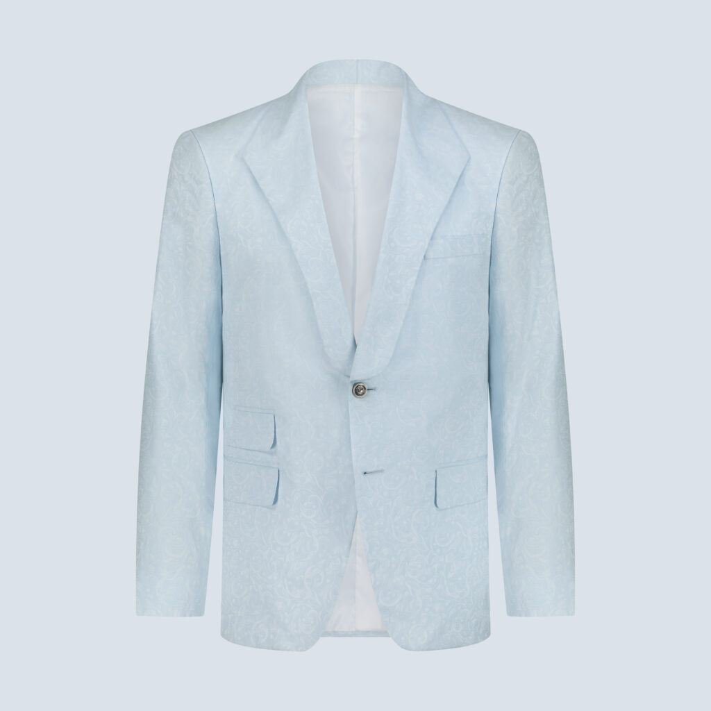 Ice Castle Blue Stingray Lapel Suit