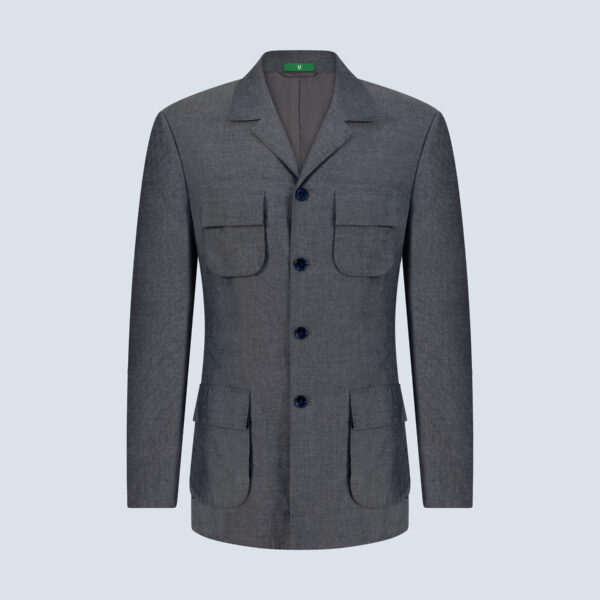 Silver Grey Safari Suit