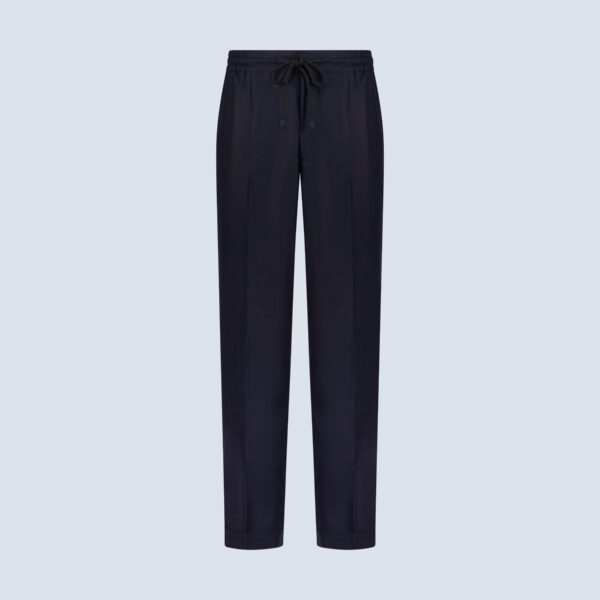 Blue Flannel Casual Trousers