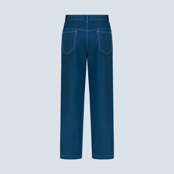 Blue Dobby Denim Cargo