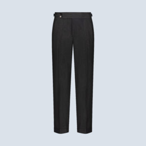 Denim Pleated Trousers