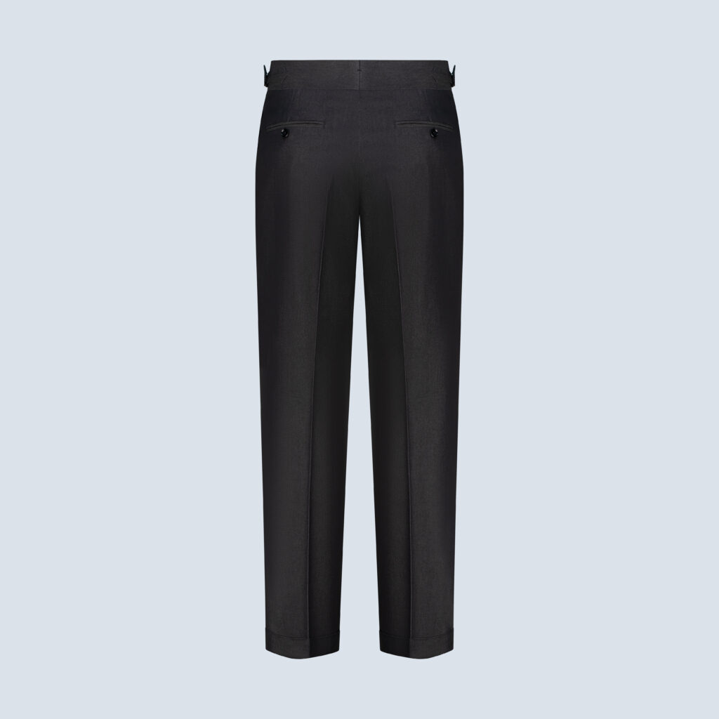 Denim Pleated Trousers