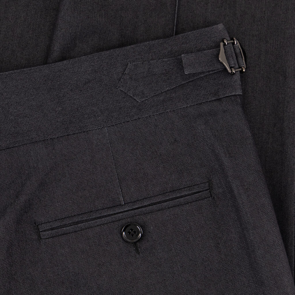 Denim Pleated Trousers