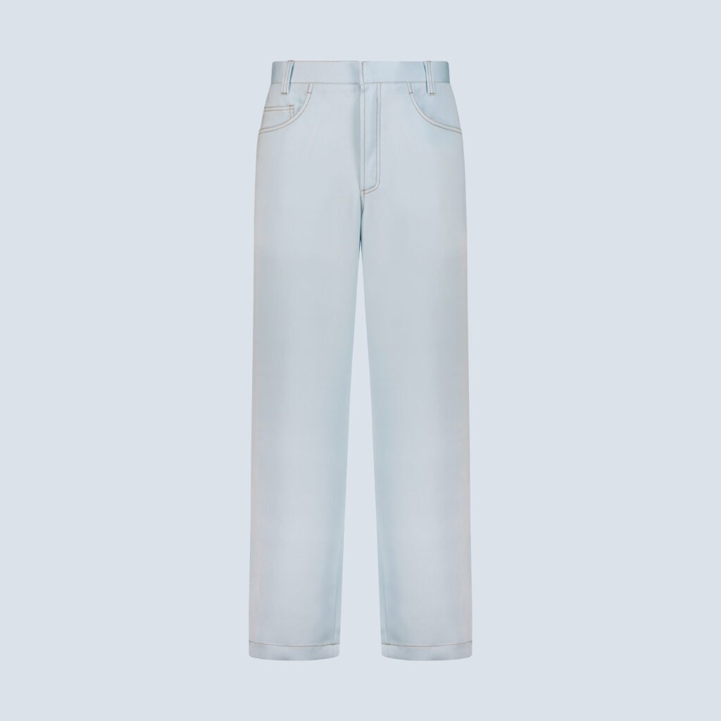 Sky Blue Modal Denim Jeans