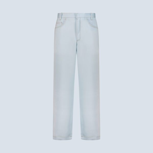 Sky Blue Modal Denim Jeans