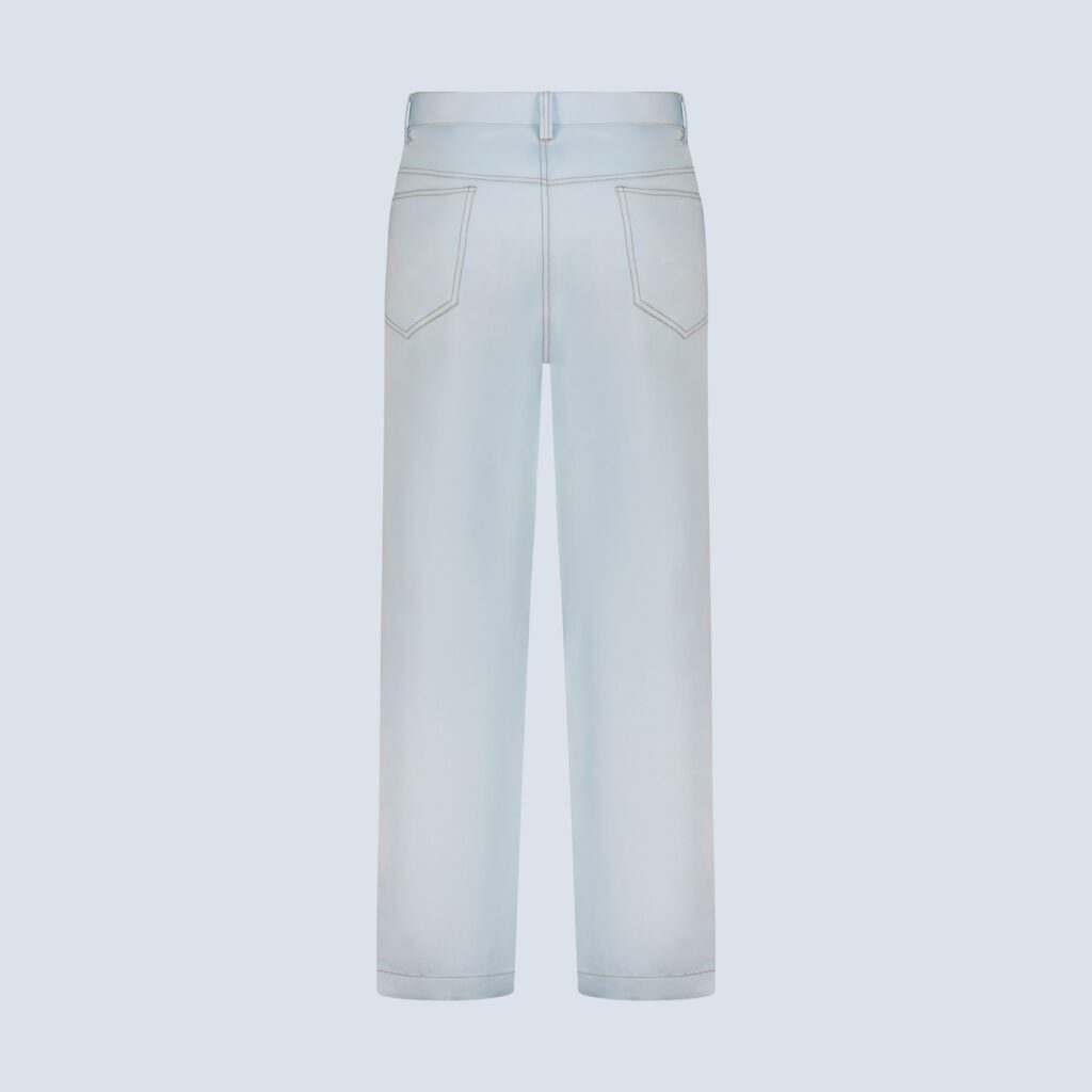 Sky Blue Modal Denim Jeans