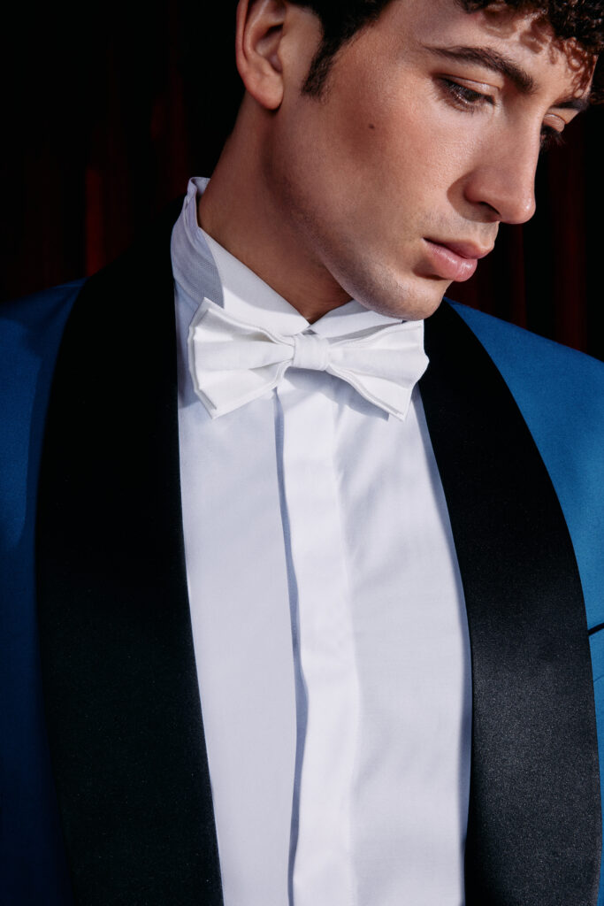 Electric Blue Cotton Tuxedo