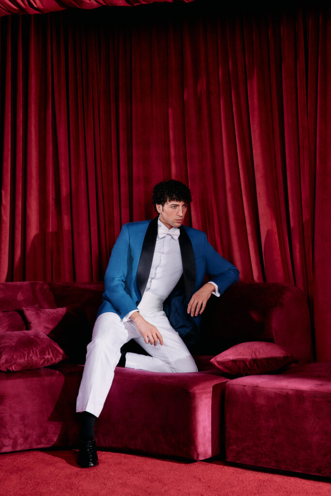 Electric Blue Cotton Tuxedo