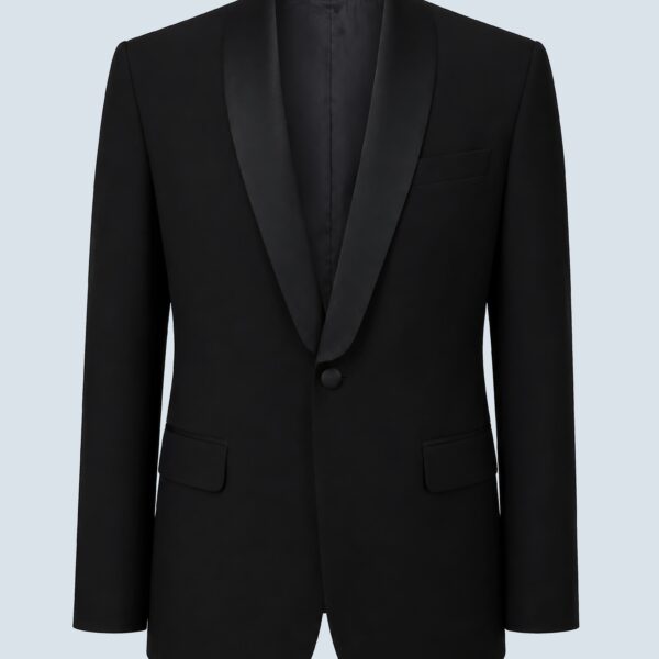 Black Tuxedo Single-Breasted Shawl Lapel