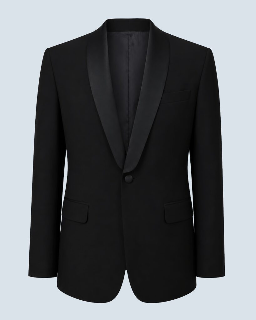 Black Tuxedo Single-Breasted Shawl Lapel
