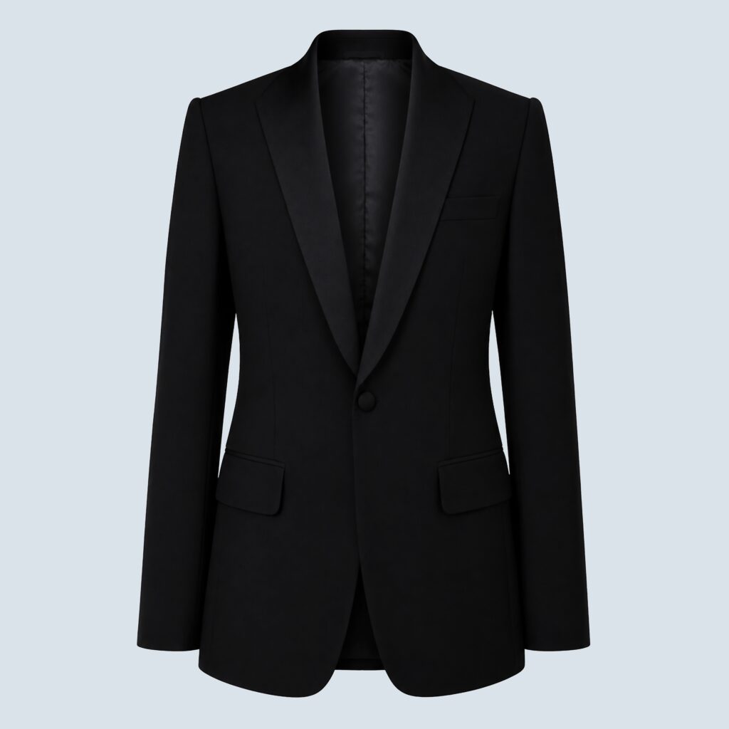 Black Tuxedo Single-Breasted Stingray Lapel