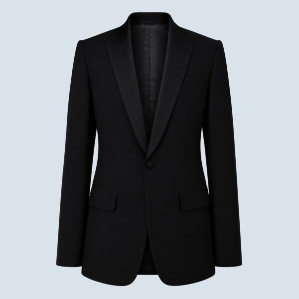 Black Tuxedo Single-Breasted Stingray Lapel