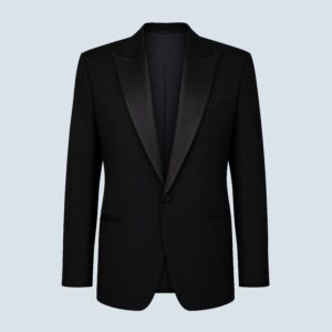 Black Tuxedo Single-Breasted Peak Lapel