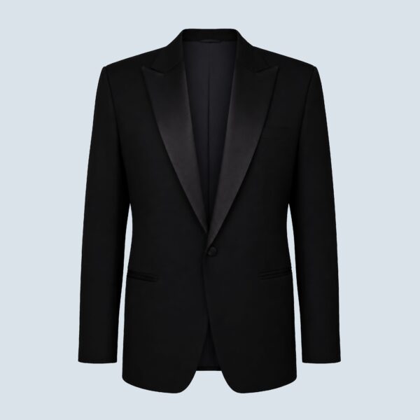 Black Tuxedo Single-Breasted Peak Lapel