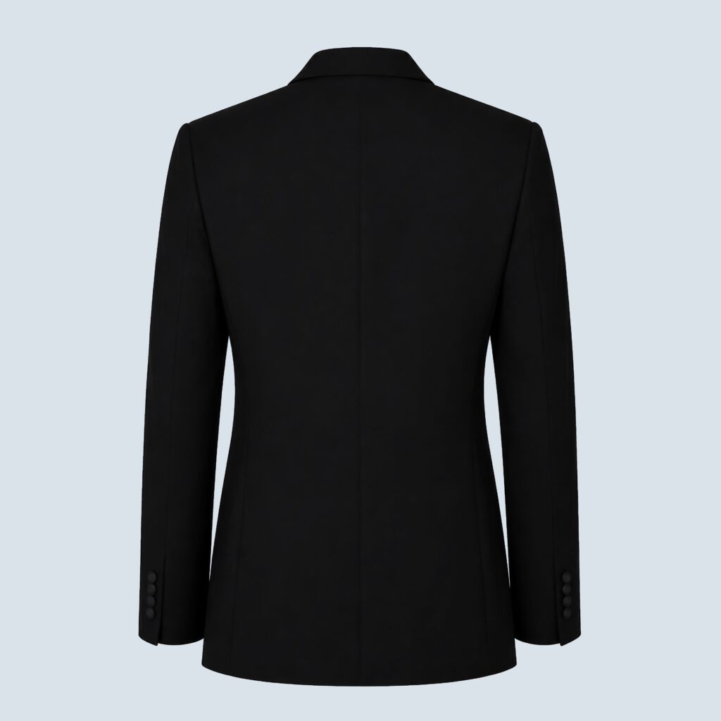 Black Tuxedo Double-Breasted Peak Lapel