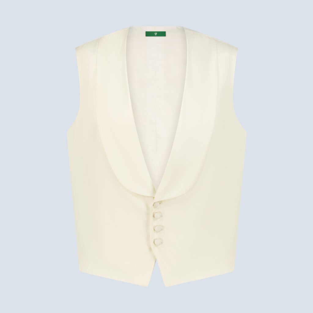 Ivory Silk Waistcoat