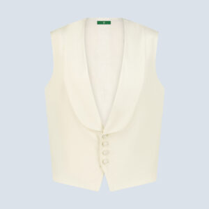 Ivory Silk Waistcoat