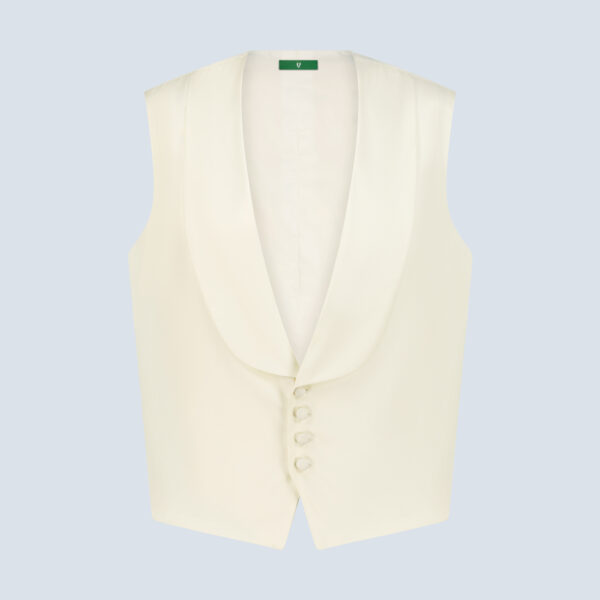 Ivory Silk Waistcoat
