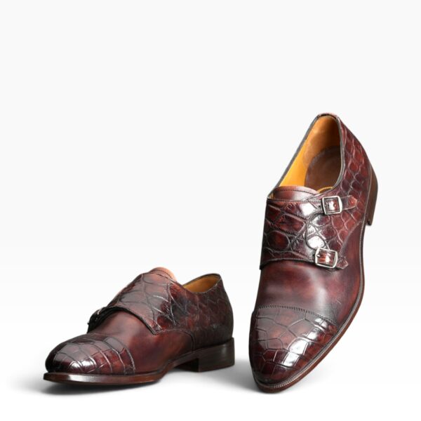 Hand-Burnished Crocodile Derby