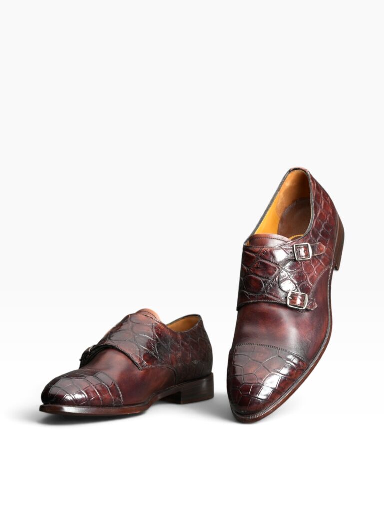 Hand-Burnished Crocodile Derby