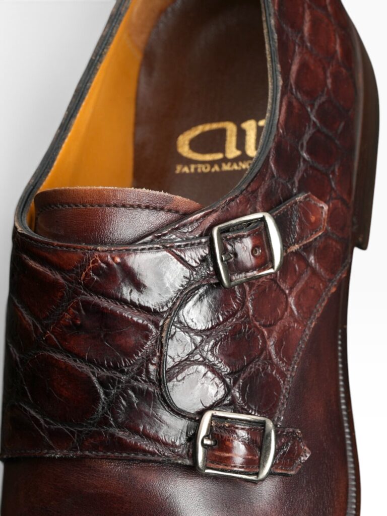 Hand-Burnished Crocodile Derby