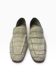 Tortora Crocodile Venetian Loafer