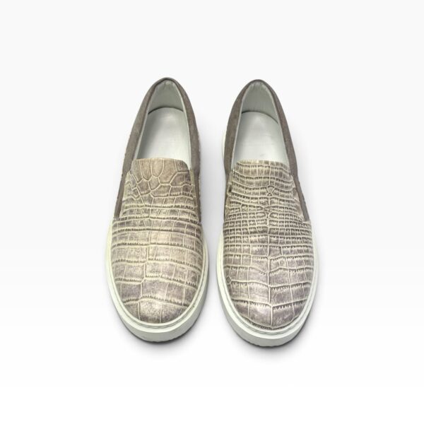 Natural & Tortora Alligator Loafer