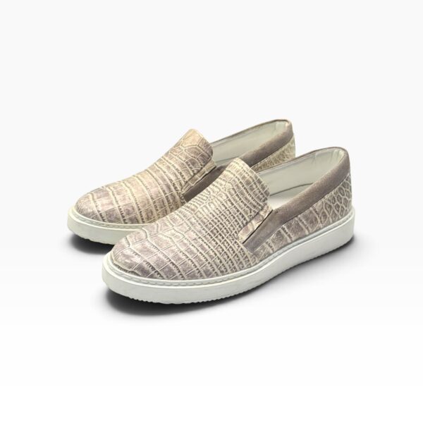 Natural & Tortora Alligator Loafer