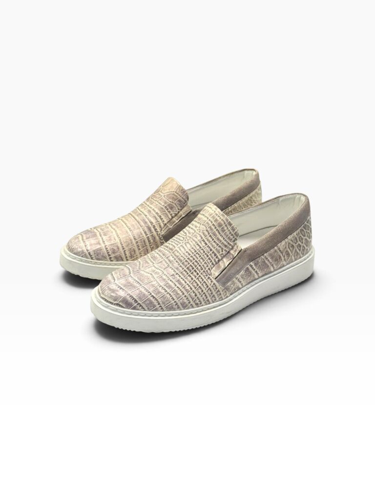 Natural & Tortora Alligator Loafer